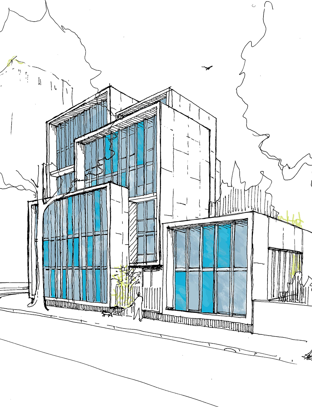 Le bâtiment pop-up de Wild Rabbits Architecture à Aubervilliers